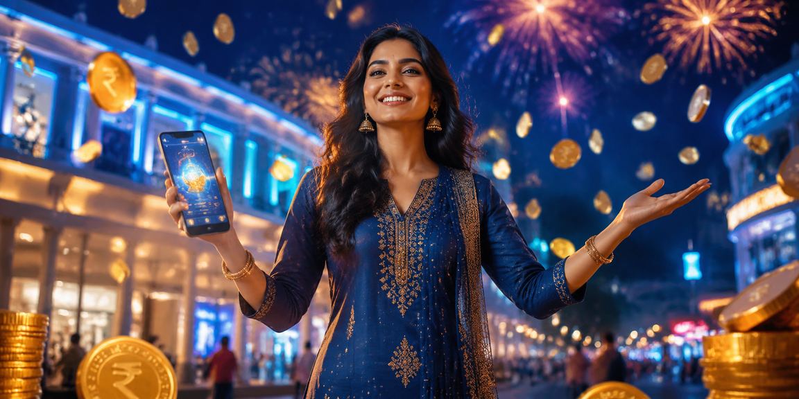 Excited players enjoying lottery and betting in Delhi market