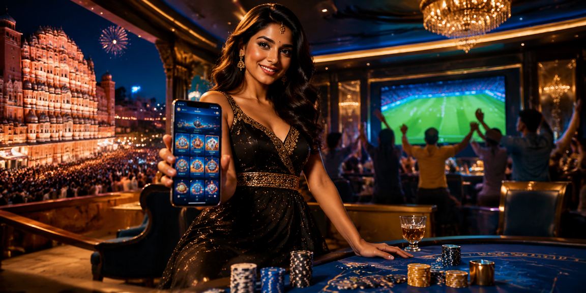 Modern Online Casino interface displayed on mobile device at Jaipur