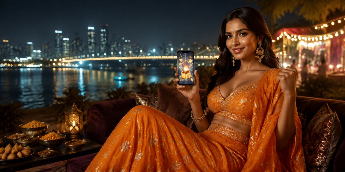 Mumbai Bandra night market with mobile sports betting