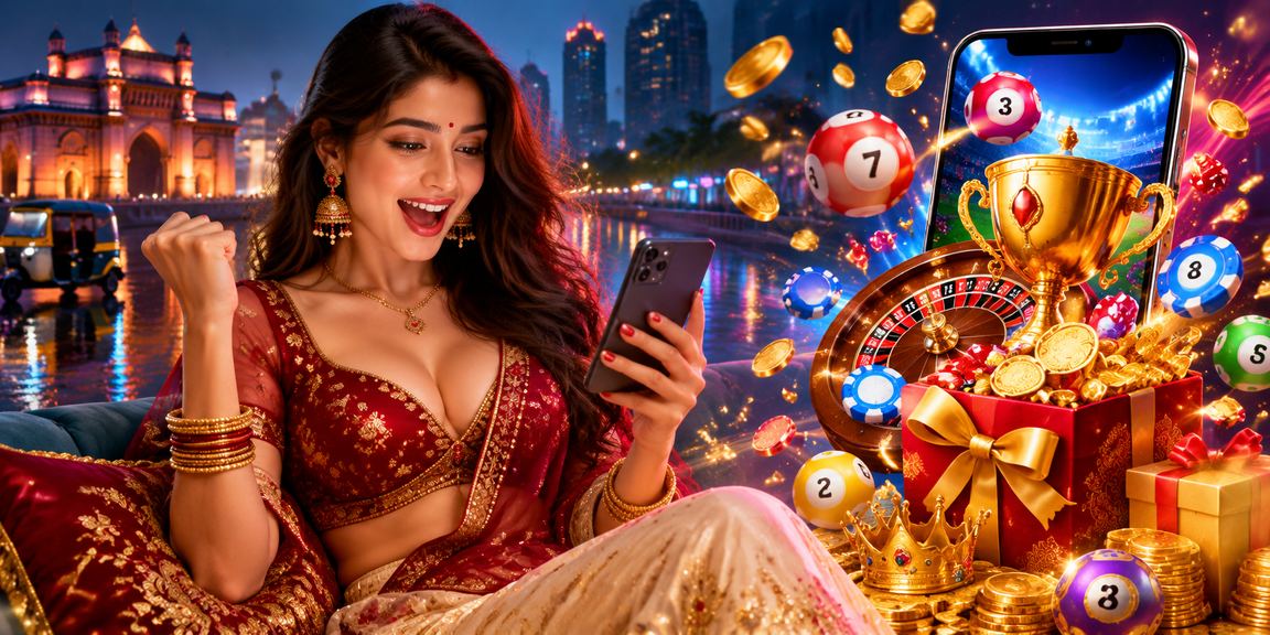 Mumbai player enjoying casino bonuses on mobile phone